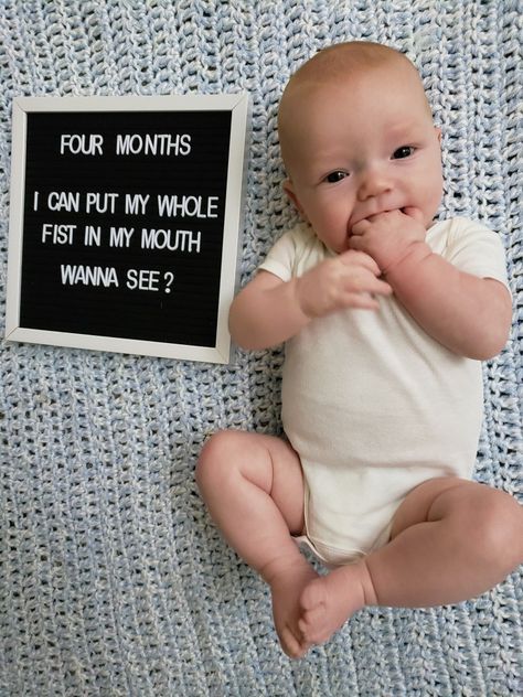 Baby posts 1 Week Photo Newborn, 4 Month Letter Board, 100 Days Old Baby Photoshoot, 4 Month Old Letter Board Ideas, 3 Month Old Letter Board Ideas, 4 Month Old Milestones Photo Ideas, 4 Months Letter Board Baby, 4 Months Old Baby Photoshoot, 4 Month Milestones Photo Ideas