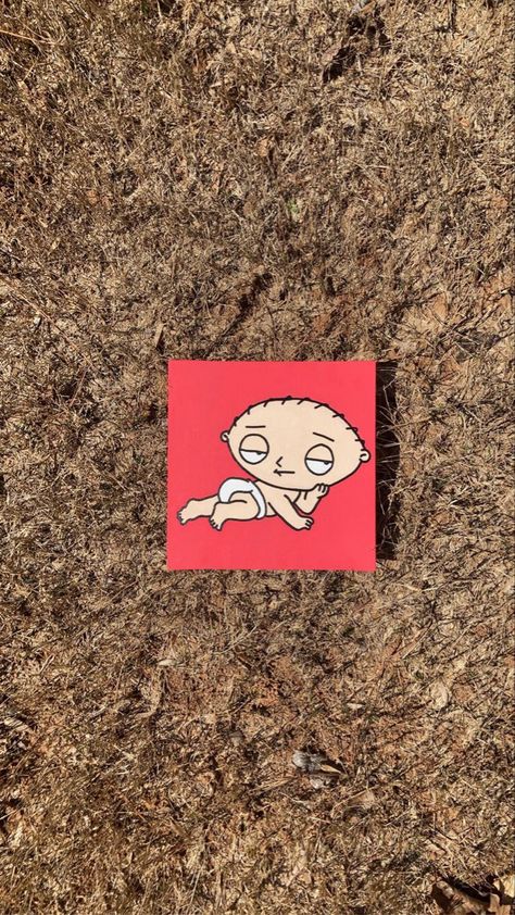 Painting For Guys Room Canvases, Family Guy Painting Ideas, Family Guy Painting Canvases, Stewie Painting, Family Guy Painting, Canvas Art For Men, Funny Painting Idea, Guy Painting, Funny Painting Ideas