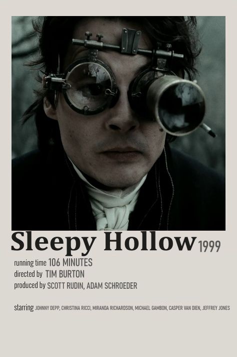 Sleepy Hollow Movie Poster, Sleepy Hollow Poster, Halloween Costume Movie, Movies Recommendations, Movie Recs, Indie Movie Posters, جوني ديب, Glume Harry Potter, Minimalistic Poster