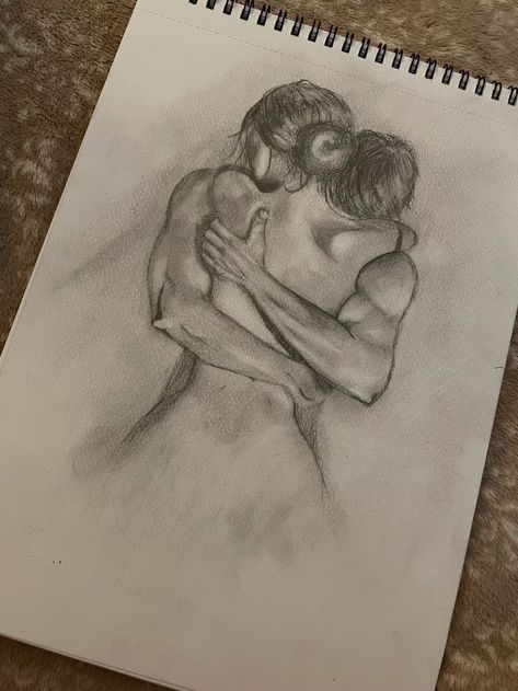 Find your Soulmate Sketch | Law of Attraction Pencil Art Drawings Couples Hug, Drawing Ideas Couples Hugging, Pencil Drawing Love Couples, Couple Drawing Simple Cute, Lovely Couple Drawing, Aesthetic Couple Pencil Sketches, Art Sketches Romantic, Meaningful Love Drawing, Couple Drawing Ideas Sketches