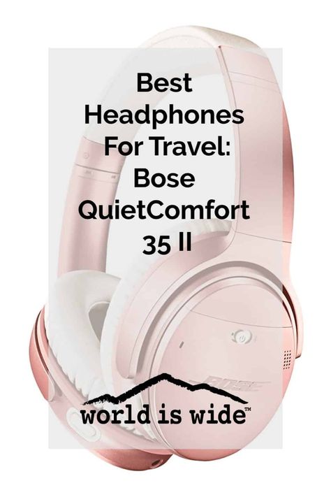 best headphones for travel bose quietcomfort 35 II Travel Headphones, Headphones Tattoo, Headphones Drawing, Comfortable Headphones, Headphones Art, Bose Quietcomfort, Wireless Gaming Headset, Best Airlines, Best Headphones