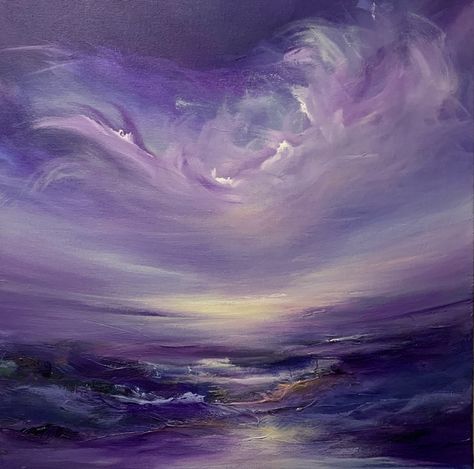 Purple Aesthetic Background, Seni Pastel, Purple Painting, Violet Aesthetic, Purple Vibe, Lavender Aesthetic, Purple Themes, Purple Art, Purple And Blue