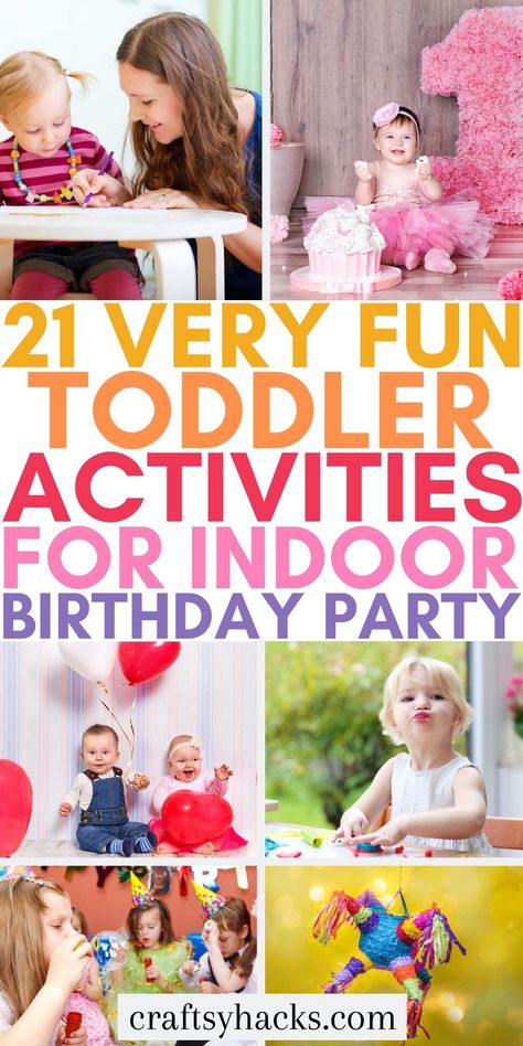 2nd Birthday Decoration Ideas At Home, Activities For Toddler Birthday Party, Toddler Birthday Party Games, Toddler Party Ideas, 1st Birthday Activities, Toddler Birthday Parties, Toddler Birthday Games, Birthday Activities Kids, Birthday Party Games Indoor
