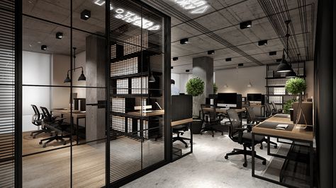 https://www.behance.net/gallery/45529689/Office-for-engineering-firm Engineering Office Design Interiors, Loft Office Design, Engineer Office, Engineering Office, Gray Interior Doors, Interior Kantor, Industrial Office Design, Loft Office, Office Interior Design Modern