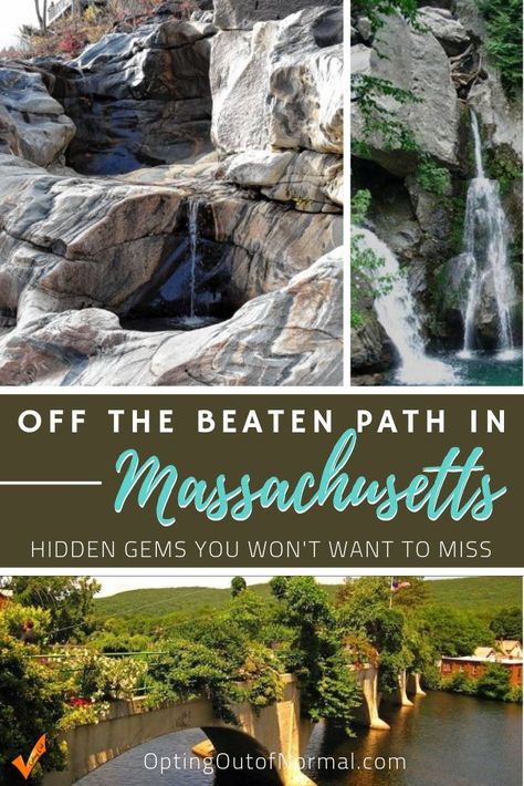 Are you taking road trip to Massachusetts? By all means hit the popular beaches, and explore Boston, Cape Cod and Salem. But wait ... There's more!! We'll share some amazing less popular destinations to put on your bucket list too! Here's the ultimate tips of things to do in Massachusetts where there are no crowds and you are hiking and exploring in the quiet of nature. We have a whole series of Off The Beaten Path states at our website! Check them all out! Optingoutofnormal.com  #travel #rvlife Massachusetts Hiking, Things To Do In Massachusetts, Massachusetts Vacation, England Coast, Boston City, Massachusetts Travel, Salem Massachusetts, New England Travel, Nature Hikes