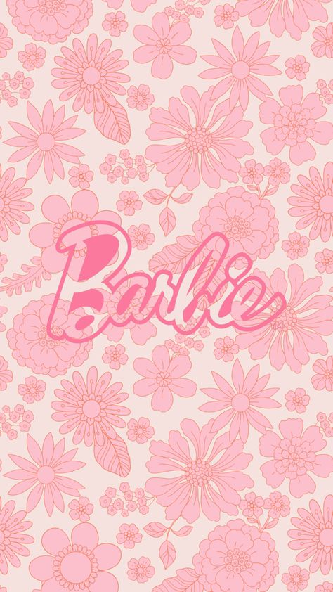 #barbie #retro #aesthetictumblr #aestheticwallpaper #design Pink Barbie Asthetics, Barbie Wallpaper For Ipad, Barbie Birthday Background, Retro Barbie Wallpaper, Barbie Background Template, Barbie Aesthetic Collage, 60s Barbie Aesthetic, Barbie Asthetics Wallpaper, Barbie Theme Wallpaper