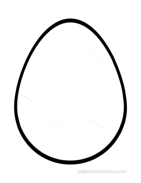 Egg Shape Templates for Easter - Add a Little Adventure Molde, Blank Easter Egg Template Free Printable, Easter Egg Templates Free Printables, Egg Template Free Printable, Easter Egg Outline, Egg Outline, Egg Drawing, Egg Printable, Easter Place Cards