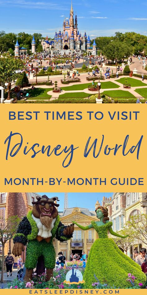 One of the first things you need to decide when planning a Disney World vacation is WHEN you’re going to go, but it can be hard to find the perfect time to visit.   So, when is the best time of year to visit Disney World in 2024? We’ve got the complete breakdown to help you start planning!  Disney World, Disney Tips, Eat Sleep Disney Best Time To Visit Disney World, Best Time To Go To Disney World, Planning Disney World Vacation, Disney World Wallpaper Iphone, Disney World Tips And Tricks 2024, Disney In August, Disney February, Disney World Trip Planning, Disneyworld Tips