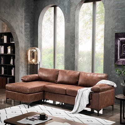 Leather L Shaped Couch, Faux Leather Sectional, Leather Chaise, Condo Interior, L Shaped Couch, Sectional Sofa Couch, Sofa Chaise, Leather Couch, Austin Design