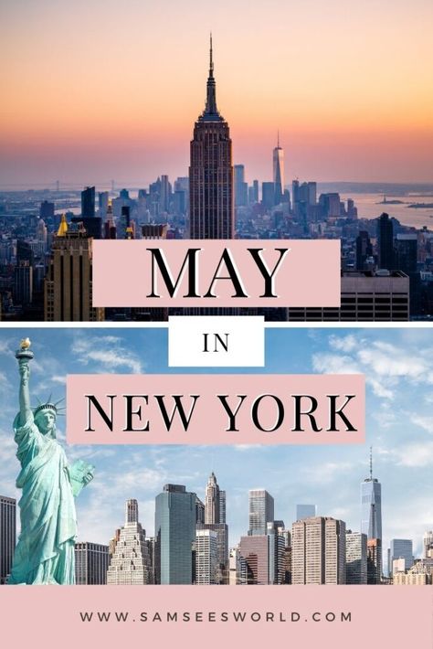 The ultimate guide to May in New York city. #Travel #May #NYC New York Places To Visit, Nyc In May, New York Spring Outfits, Travel Girl Aesthetic, Travel Aesthetic Beach, Travel Wallpapers, Spring In New York, New York Bucket List, Nyc Vacation