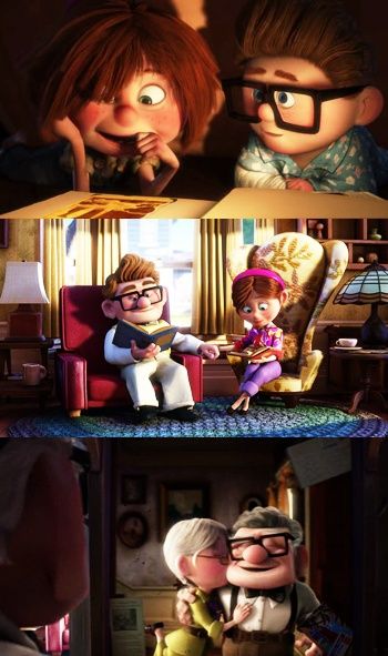 Up Carl Y Ellie, Carl Y Ellie, 4 Panel Life, Disney Challenge, Foto Disney, Disney Couple, Images Disney, Prințese Disney, Disney Up