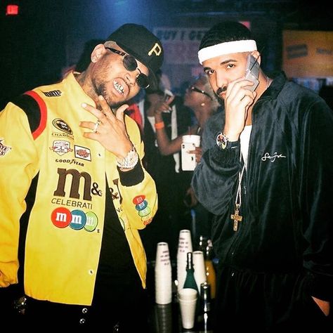 Drake's 2000s-Themed Birthday Party Will Leave You Whatever The 2000s Word For "Shook" Was Reggaeton, Chris Brown Party, 2000s Party, Chris Brown Pictures, Breezy Chris Brown, Trinidad James, Ace Hood, 32 Birthday, Aubrey Drake
