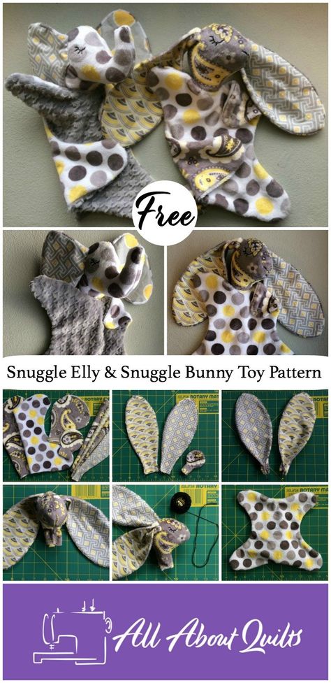 Tela, Patchwork, Amigurumi Patterns, Bunny Lovey Sewing Pattern Free, Stuffed Rabbit Sewing Pattern, How To Make A Lovey Blanket Diy, Bunny Lovey Pattern Sewing, Lovey Sewing Pattern Free, Bunny Lovey Pattern Free