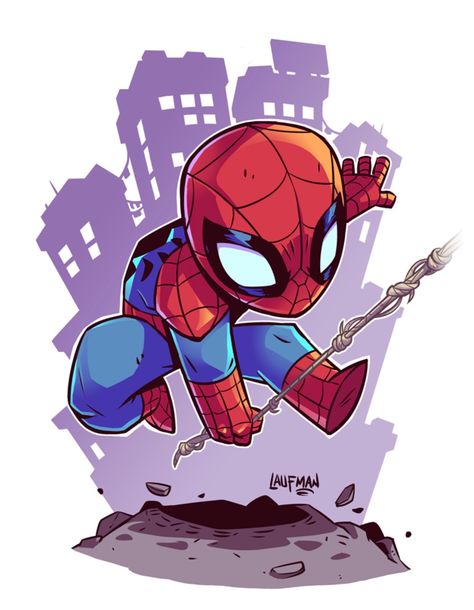 Derek Laufman - Marvel Spider-Man Chibi