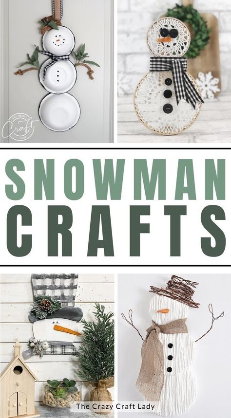 creative snowman crafts to last all winter long Snowman Crafts Dollar Tree, Snowman Craft Ideas For Adults, Easy Snowman Decorations, Christmas Snow Man Crafts, How To Make Snowman Crafts, Snowman Decorations Snowmen Ideas, Diy Snowman Decorations Snowmen Ideas, Simple Winter Crafts For Adults, Kids Snowman Crafts