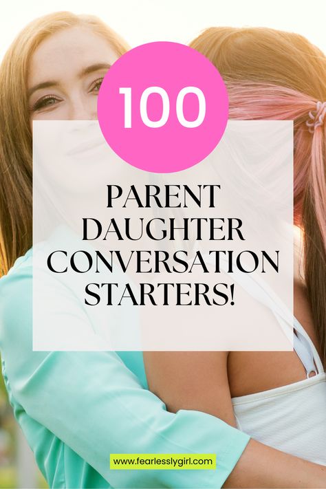 How To Talk To Teenage Daughter, Connect With Teenage Daughter, Talking To Teenage Daughter, Phone Rules, Text Conversation Starters, Family Management, Daughter Bonding, Topics To Talk About, Parenting Daughters