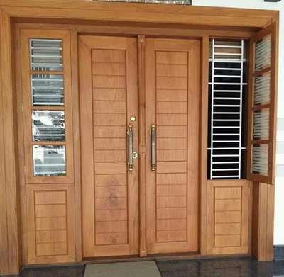 Double Door Design Modern Entrance, Double Door Wooden Design, Double Door Entrance Design, Wooden Double Front Doors Entrance, Front Double Door Design Wood, Main Entrance Double Door Design, Entrance Double Door Design, Wooden Double Front Doors Modern, Main Double Door Design Entrance