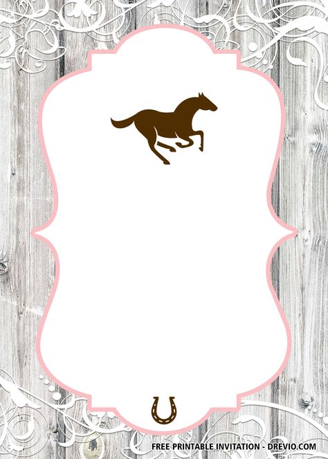 Free FREE Printable Horse Birthday Invitation Templates #free #freeinvitation2019 #birthday #disney #invitations #invitationtemplates Horse Party Invitations Printable Free, Horse Birthday Invitations Free, Horse Party Invitations, Horse Birthday Party Invitations, Horse Invitations, Horse Birthday Invitations, Templat Undangan, Horse Birthday Parties, Rasy Koni