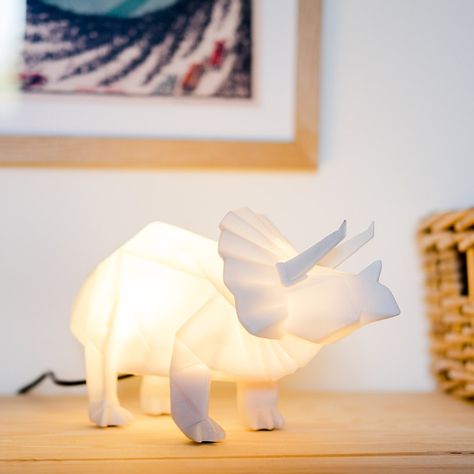 Triceratops Dinosaur Lamp - Jurassic Spark Dinosaur Boys Room, Pastel Color Scheme, Dinosaur Lamp, Dinosaur Nursery Art, Dinosaur Room Decor, Dinosaur Nursery Decor, Dinosaur Bedroom, Mom Fit Jeans, Dinosaur Room