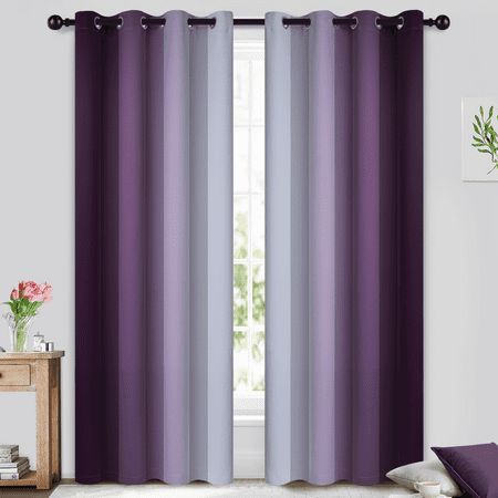 Gold And Purple Curtains, Black And Purple Office, Purple Home Decor Living Room, Black White And Purple Bedroom, Grey And Lavender Living Room, Dark Purple Bedroom Walls, Black And Purple Room, Purple And Gray Living Room, Purple And Black Room