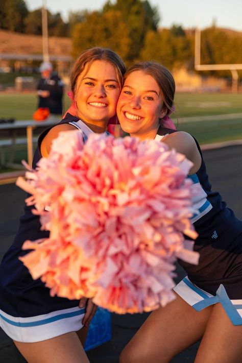 Ready for football season Cheerleading Bows, Cheer Hair, Cheer Pictures, Sideline Cheer Hairstyles, Cheer Hairstyles With Bows, Hairstyles With Bows, Cheer Hairstyles, Sideline Cheer, Bow Hairstyle