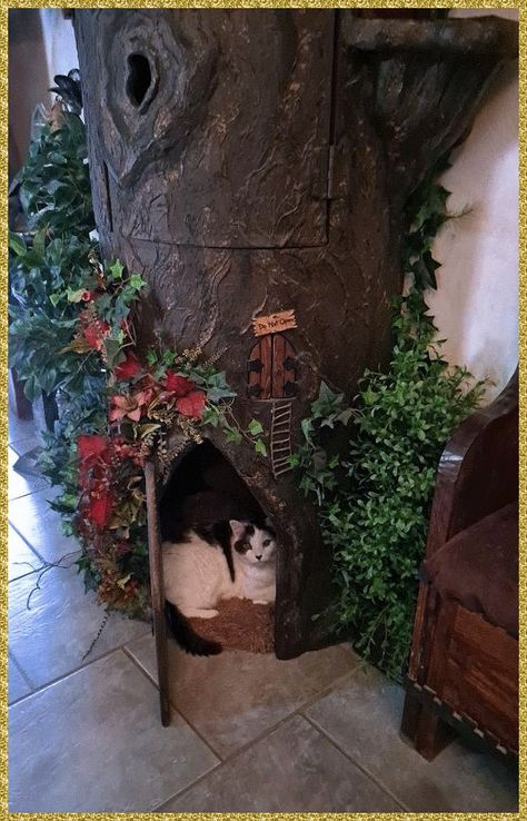 [AffiliateLink] 83 Unique Cat Tree Ideas Hacks To Find Out Today #uniquecattreeideas Small Cat Tree Diy, Cat Cave Diy, Tree Room Ideas, Kitten Area Ideas, Kitten Set Up Ideas, Cat Tree Ideas, Witchy Forest, Cottagecore Cat, Unique Cat Trees