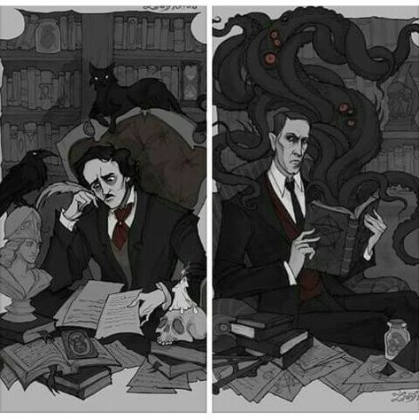 H.p. Lovecraft Aesthetic, Hp Lovecraft Aesthetic, Hp Lovecraft Art, H P Lovecraft Art, Lovecraft Aesthetic, Edgar Allan Poe Art, Lovecraft Art, Horror Literature, Arte Occulta