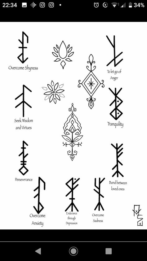 Viking Tattoo Symbols And Meanings, Feminine Viking Tattoo Beautiful, Runes Meaning Tattoo, Minimalist Norse Tattoo, Nordic Bind Runes, Viking Tattoos Meaning, Viking Protection Symbol Tattoo, Rune Embroidery Patterns, Runic Symbols Tattoo