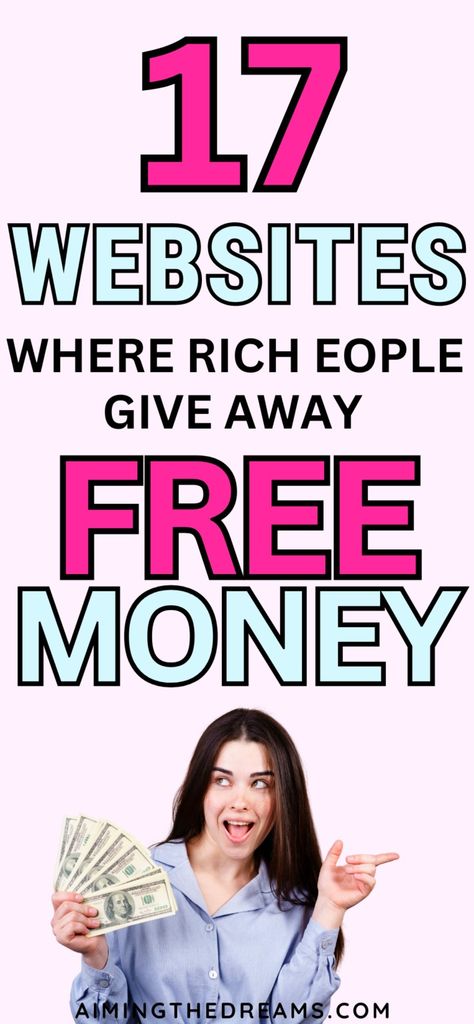17 Websites Where Rich People Give Free Money - Aimingthedreams Sell Things To Make Money, Business That Make Money Fast, People Finder Free, How To Get Free Money, Secret Websites To Make Money, Websites To Earn Money, Free Money Now, Quick Ways To Make Money, Fetal Movement