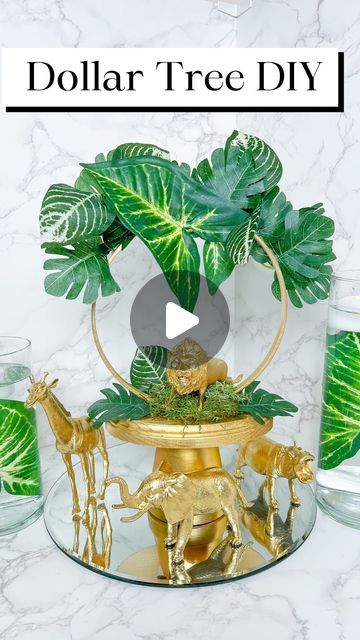 Safari Centerpieces, Dollartree Diy, Safari Baby Shower Boy, Jungle Thema, Deco Ballon, Wild Birthday Party, Baby Shower Safari Theme, Lion King Baby Shower, Dollar Store Diy Projects