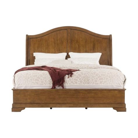 Upholstered sleigh bed