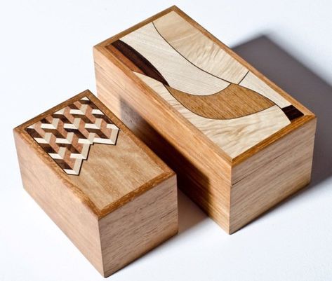 Small Wood Projects, Woodworking Workshop Plans, Wood Box Design, Woodworking Box, Woodworking Joints, Woodworking Workshop, Wood Jewelry Box, Pencil Boxes, Wood Inlay