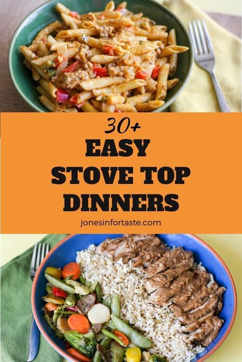 Stove Top Food Recipes, Dinner On Stove Top, Easy Stove Top Dinners For Two, Dinner On The Stove Top, Stove Top Easy Dinners, Dutch Oven Recipes Stove Top, Stove Top Dinners Easy, Easy Stove Top Recipes, Stovetop Recipes Easy