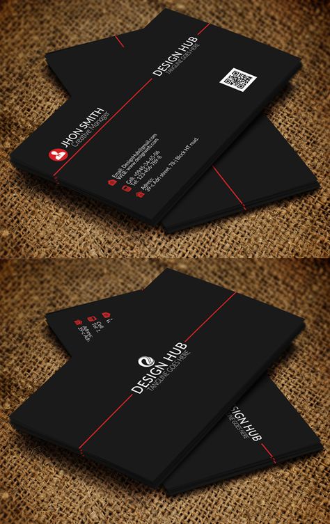 Business Card Template Business Card Logo Design, Business Cards Layout, Graphic Design Business Card, Professional Business Card Design, Name Card Design, Modern Business Card, Visiting Card Design, Karten Design, Business Card Design Creative