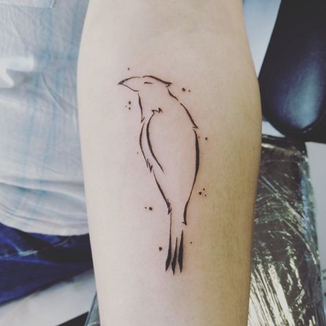 New tattoo on arm #crow #raven #lineworktattoo #lines #linetattoo #black Raven Tattoo Linework, Linear Tattoos, Tattoo Linework, Tattoo On Arm, Work Tattoo, Crow Tattoo, Raven Tattoo, Cool Tats, Line Work Tattoo