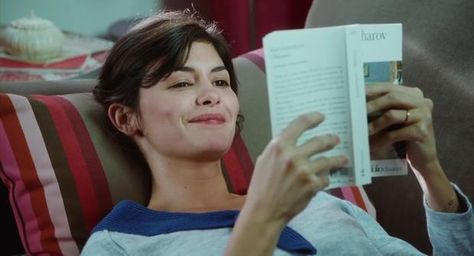 Tumblr, Audrey Tautou, French Movies, French Cinema, French Films, Woman Reading, I Want To Know, Digital Book, Film Stills