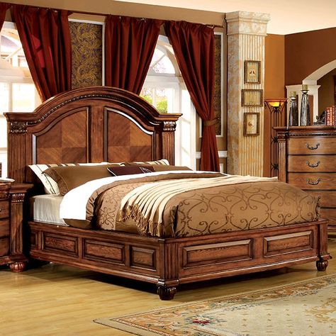 Bellagrand California King Bedroom Sets, King Size Bedroom Sets, King Sized Bedroom, Oak Bedroom, Oak Panels, King Bedroom Sets, Bedroom Panel, Solid Wood Bed, California King Bedding