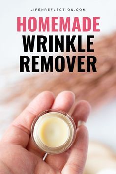 Diy Wrinkle Cream, Wrinkles Remedies Face, Home Remedies For Wrinkles, Diy Wrinkles, Vegan Probiotics, Lotion For Oily Skin, Wrinkle Remedies, Dark Eye Circles, Homemade Wrinkle Cream