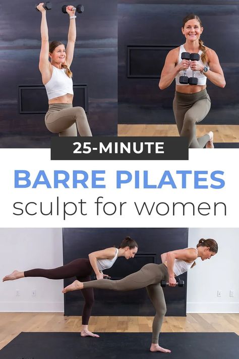 Sculpt and strengthen with this fun and effective full body pilates barre class at home. Pulse and pliè to stronger legs, arms and ab muscles! Build lean muscle and deep core strength with this engaging pilates barre class at home. We'll strengthen every muscle in the body, using just an optional set of light hand weights. Pilates barre blends the sculpting power of barre with the core-strengthening focus of pilates, creating a dynamic workout that will leave you feeling strong and energized. Barre Strength Workout, Barre Pilates Workout, Strength Pilates Workout, Pilates Strength Workout, Pilates Arms, Power Pilates, Barre Arm Workout, Pilates Workout Youtube, Dynamic Workout