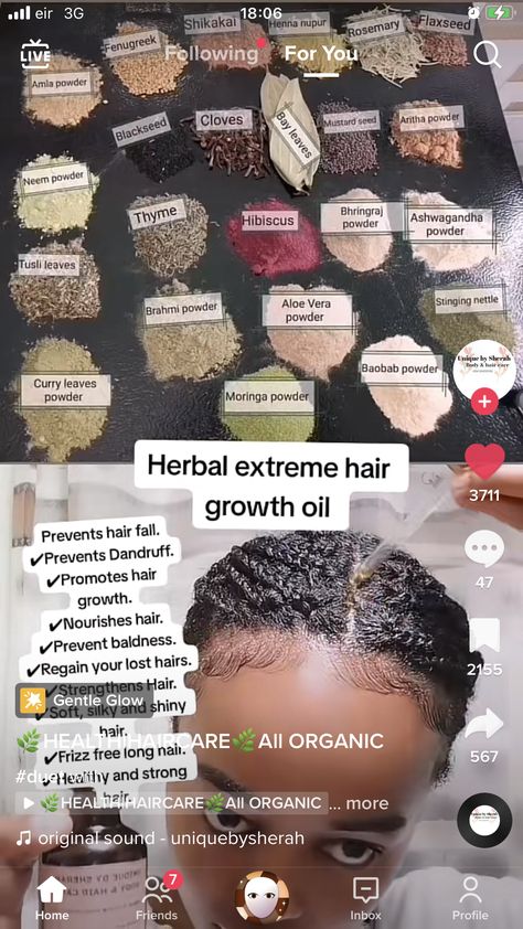 Get Long Hair, Hair Growth Methods, Herbs For Hair Growth, Herbal Hair Growth, Homemade Hair Treatments, Healthy Natural Hair Growth, Herbs For Hair, Natural Hair Growth Tips, Natural Hair Treatments