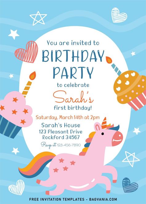 7+ Cute And Fun Birthday Invitation Templates For Kids Birthday Party | FREE Printable Birthday Invitation Templates - Bagvania Hilarious Quotes, Birthday Invitations Printable, Templat Undangan, Facade Ideas, Birthday Invitation Card Template, Fun Invitations, Birthday Party Invitation Templates, Kids Birthday Party Invitations, Party Invitations Kids