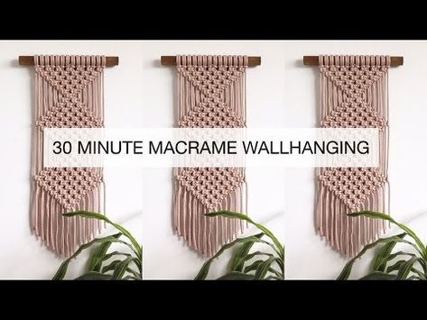 15 Macrame Wall Hanging DIY Projects You’ll Love - The Little Frugal House Macrame Wall Hanging Pattern Free Easy, Macrame Tutorial Beginner Step By Step, Macrame Wall Hanging Pattern Free, Easy Macrame Projects, Macrame Beginner, Macrame Step By Step, Macrame Easy, Macrame Beginners, Easy Macrame Wall Hanging
