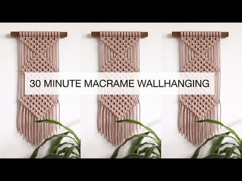 15 Macrame Wall Hanging DIY Projects You’ll Love - The Little Frugal House Macrame Tutorial Beginner Step By Step, Macrame Wall Hanging Pattern Free, Easy Macrame Projects, Macrame Beginner, Macrame Step By Step, Macrame Easy, Diy Easy Macrame, Macrame Beginners, Easy Macrame Wall Hanging