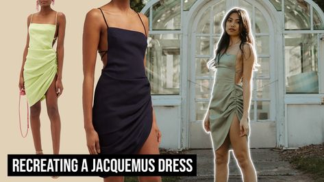 sewing tutorial, sewing how to, diy dress Couture, Jacquemus Dress, Sewing Videos, Diy Clothes Design, Open Back Dresses, Summer Events, Sewing Tutorial, Dress Sewing Pattern, Diy Dress