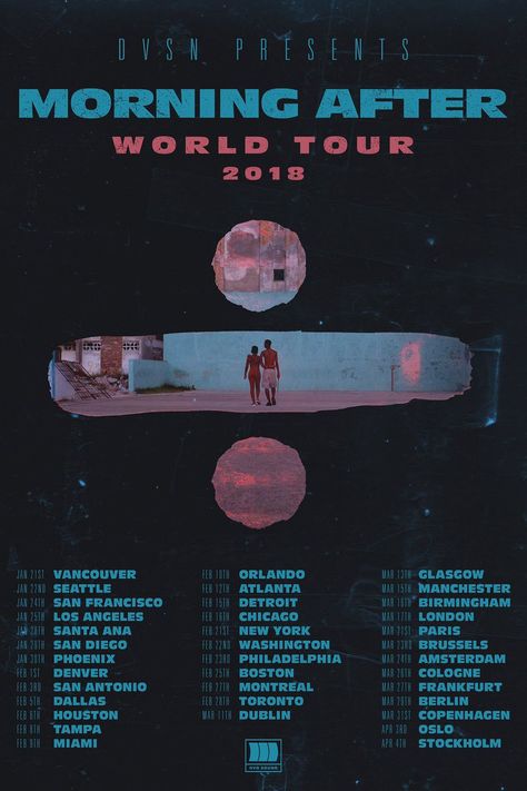 Album Tour Poster, World Tour Poster Design, Tour Dates Poster Design, Tour Dates Design, Concert Tour Poster Design, Tour Design Poster, Artist Tour Poster, Music Tour Poster Design, Band Tour Poster Design