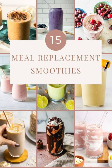 Drink one of these meal replacement smoothies for a healthy, convenient, and easy meal. Bonus: these meal replacement shakes are great for weight loss. Have one of these healthy smoothie recipes for dinner, lunch, or breakfast. Meal Replacement Shake Recipes, Dinner Smoothie Recipes, Honey Kitchen, Dinner Smoothie, Banana Oatmeal Smoothie, Sweet Potato Smoothie, Protein Meal Replacement Shakes, Meal Replacement Drinks, Protein Meal Replacement