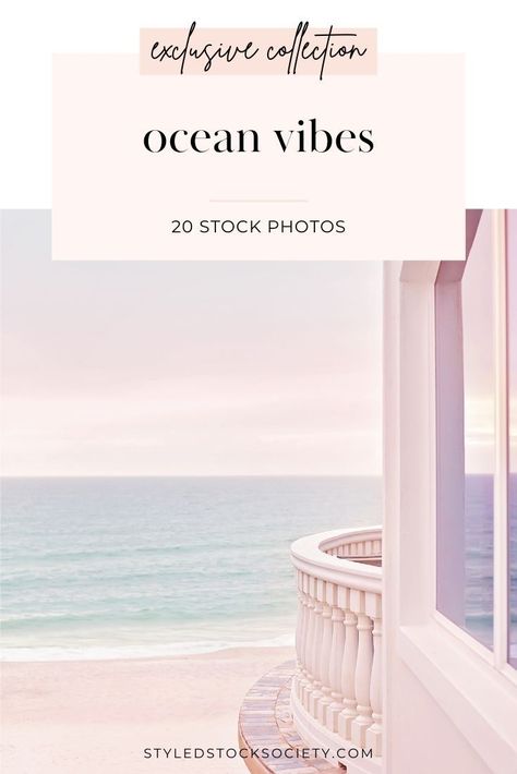 Our Ocean Vibes Collection is full of gorgeous beach stock photos featuring eye-catching ocean views shot from dawn to dusk, you'll find beach aesthetic stock photos that include an array of pastel skies, frothy ocean waves, and poolside lounging options. #stockphotography Pastel, Feminine Beach Aesthetic, Mom Therapy, Pastel Skies, Ocean And Beach, Brand Photography Inspiration, Vision Board Photos, Pastel Sky, Styled Stock Photography