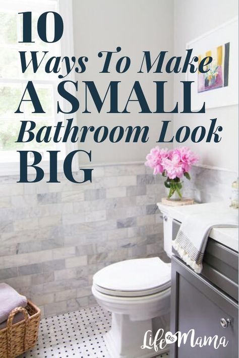 Make Bathroom Look Bigger, Traditional Small Bathrooms, Diy Furniture Repair, Film Decor, Small Full Bathroom, Spa Style Bathroom, Bathroom Towel Storage, Bathroom Big, Open Plan Kitchen Dining Living