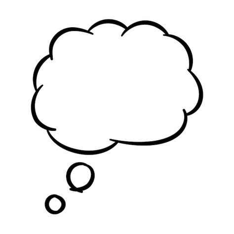 Free vector doodle cloud thought bubble | Free Vector #Freepik #freevector #bubble #message #thinking #thought Thinking Bubble Drawing, Thinking Bubble, Cloud Bubble, Bubble Message, Message Bubble, Thought Cloud, Idea Generation, Bubble Speech, Bubble Drawing