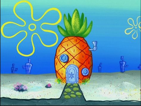 "Pineapple" Spongebob House, Patrick Spongebob, Wallpaper Spongebob, Pineapple House, Spongebob Cartoon, Spongebob Drawings, Spongebob Birthday Party, Spongebob Painting, Pineapple Wallpaper